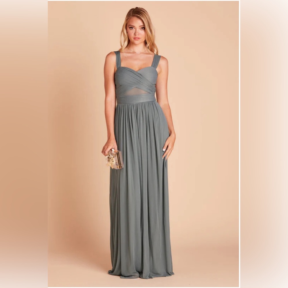 Birdy Grey Elyse formal prom bridesmaid  dress sea glass xs NWT